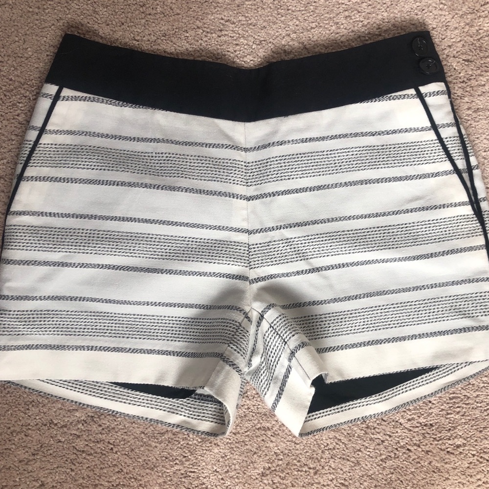Ann Taylor Loft Classic Striped Shorts, Sz 0